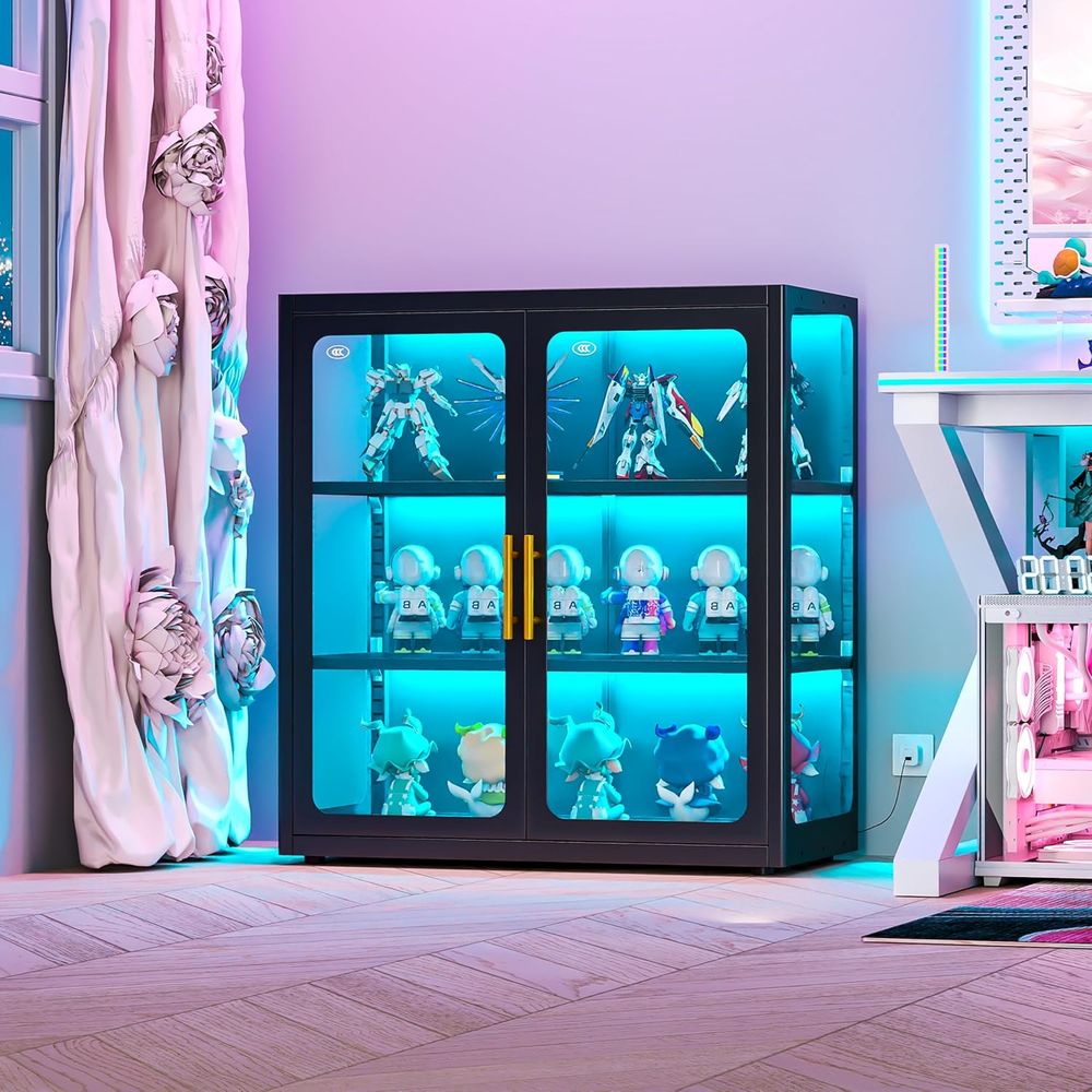 Lighting & Home Decor Studio Photos - Lemari Pajang Kaca Tinggi 34 dengan