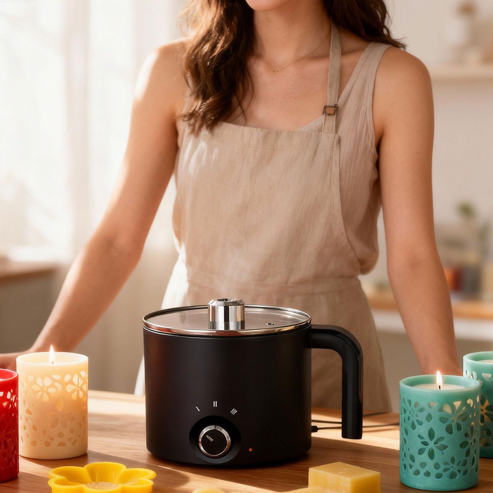 Wax Melter Electric - Panci Pelebur Lilin 1.5L, Alat Pelebur