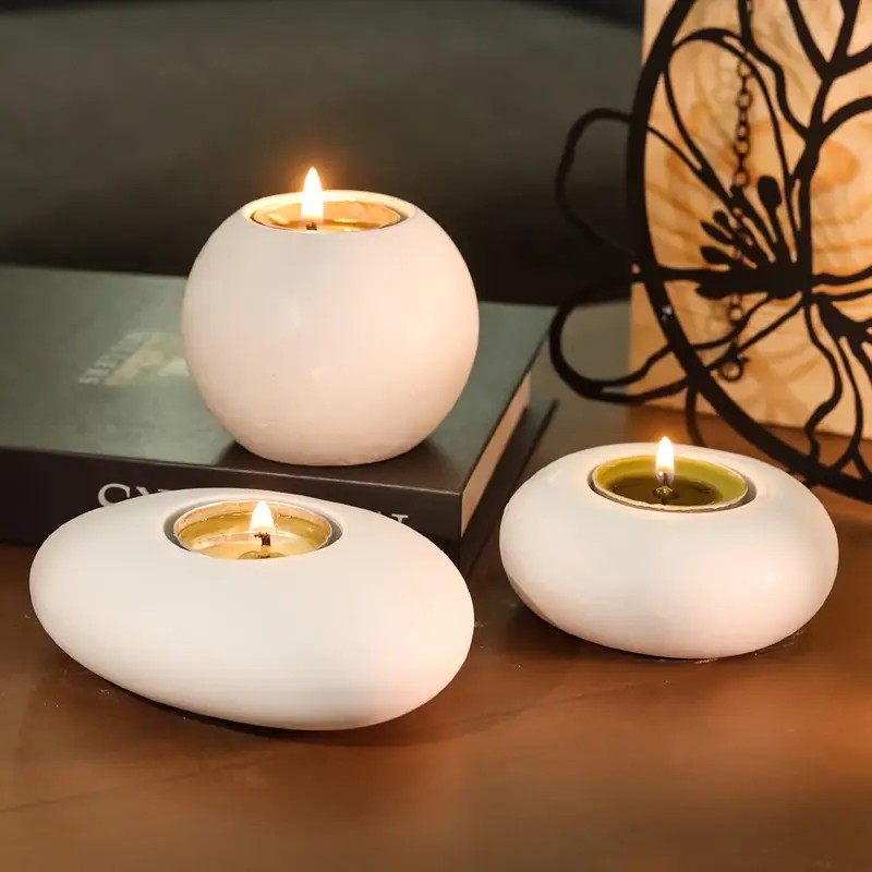 Candle Holder Set - Cetakan Silikon Resin Tempat Lilin Tealight,