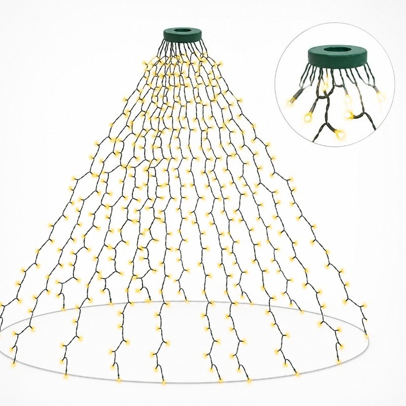 Lighting Tree Decor - Lampu LED USB Tahan Air, 8