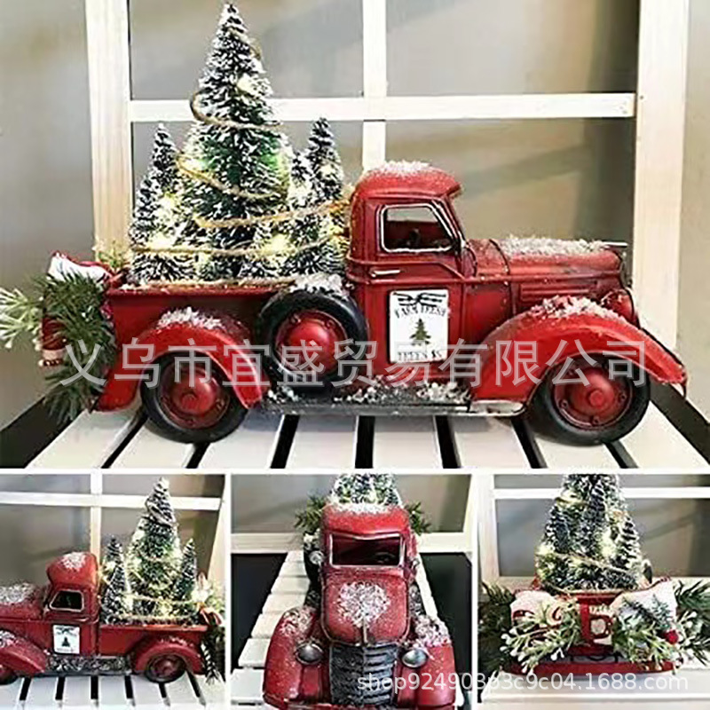 Decor Kart Lighting - Mobil Balap Natal Merah Pohon Natal