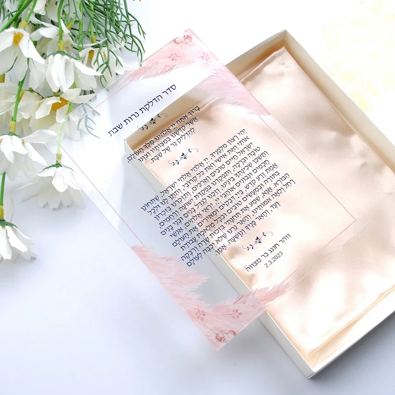 Lighting & Home Decor Studio Photos - 10PCS Undangan Shabbat Lilin Doa Kustom