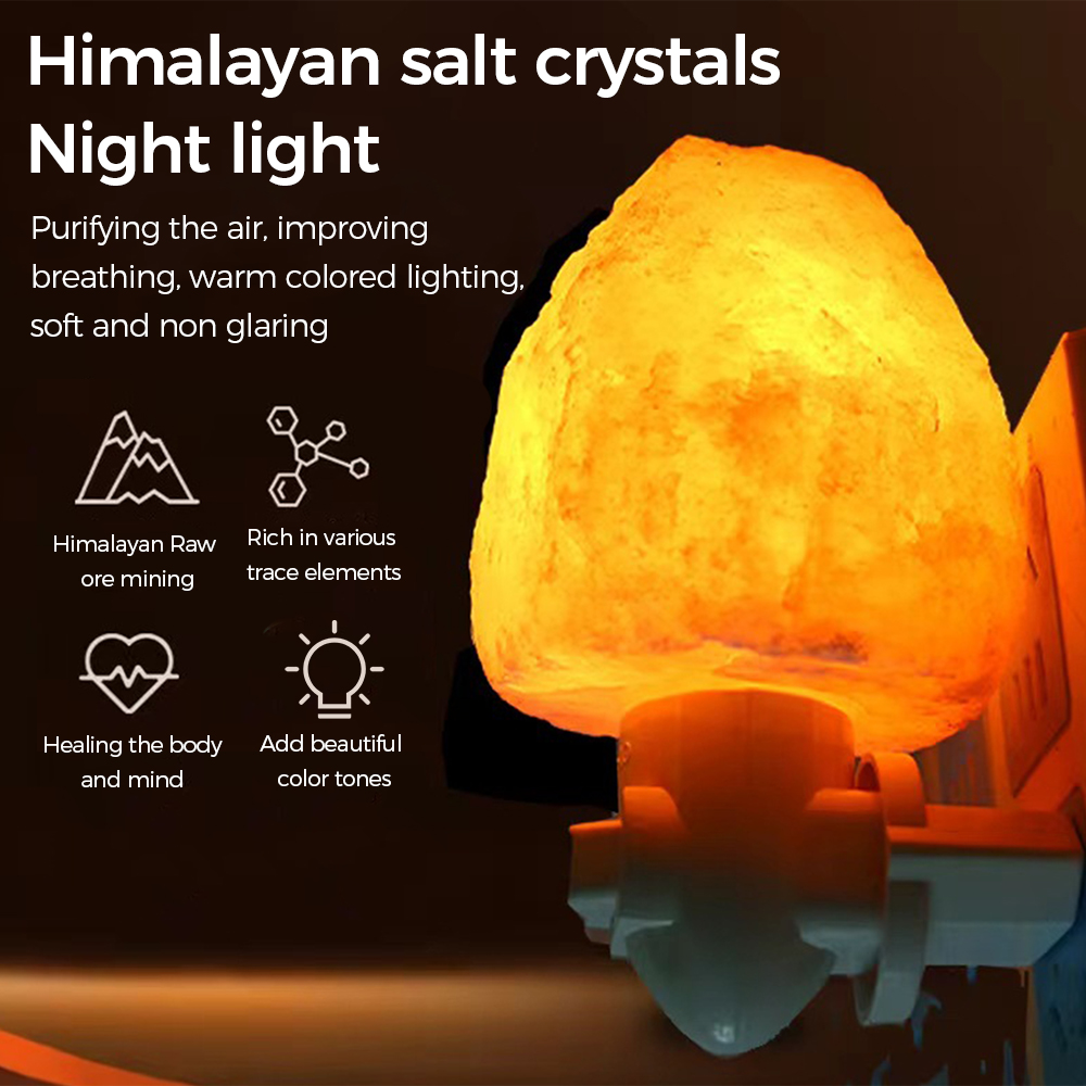 Himalayan Salt Lamp - C5 Lampu Malam LED Lampu Garam