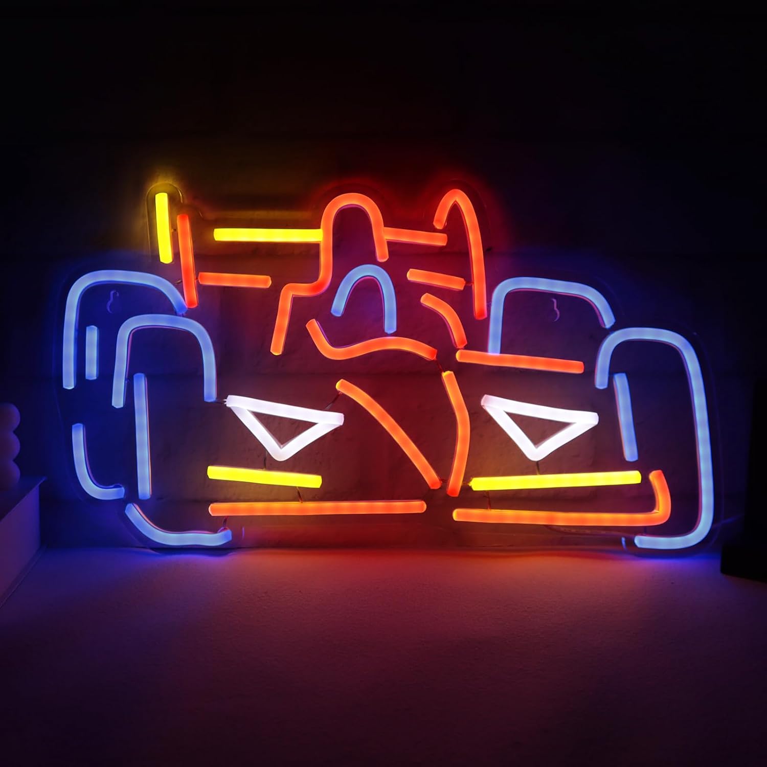 Decor Kart Lighting - Formula Mobil tanda Neon Go Kart