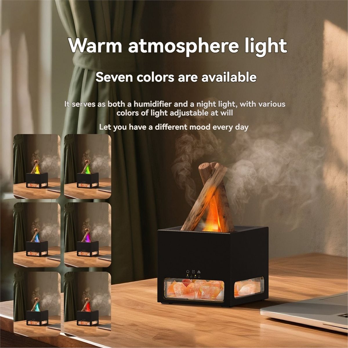 Himalayan Salt Lamp - AA14 2-in-1 Lampu Garam Himalaya &
