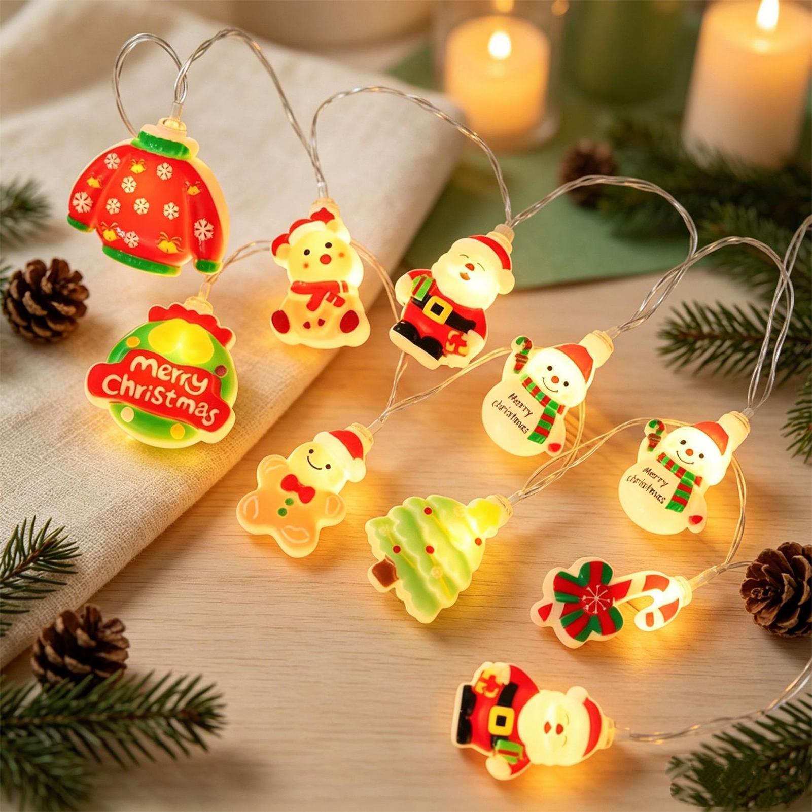 Lighting Tree Decor - Lampu String Santa Claus LED, Lampu