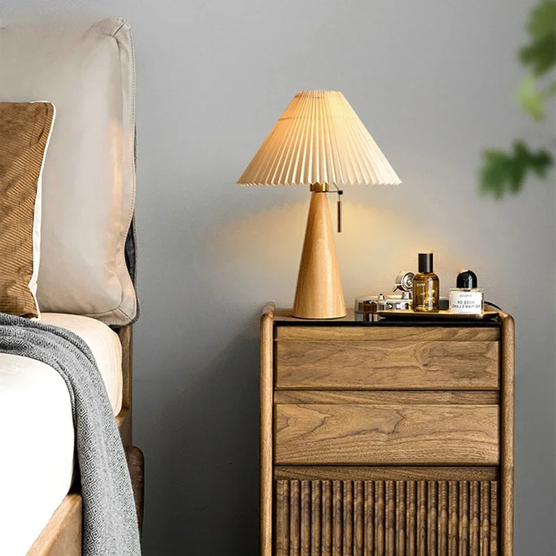 Decor Lighting Lamps - Lampu Meja Lipit Retro Lampu Kayu