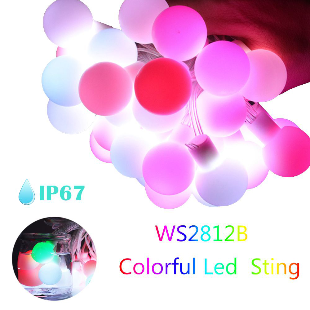 WS2812b LED Bola Bulat Tali La - Lighting Decor And More ulasan dan harga