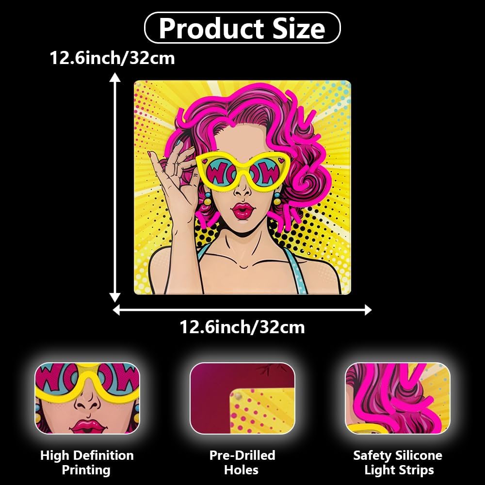 Wow Lady Neon Signs untuk Deko - Lighting Decor Wow ulasan dan harga