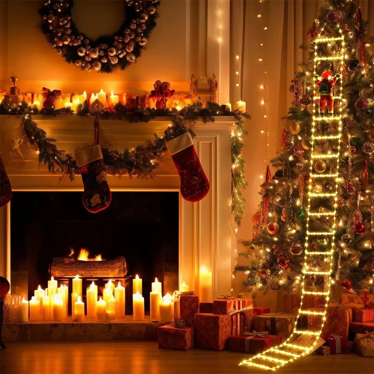 Lampu tangga LED untuk dekoras - Lighting Tree Decor ulasan dan harga