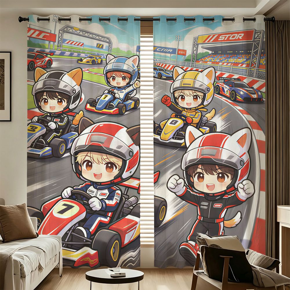 Tirai Cetak Digital Kartun Bal - Decor Kart Lighting ulasan dan harga