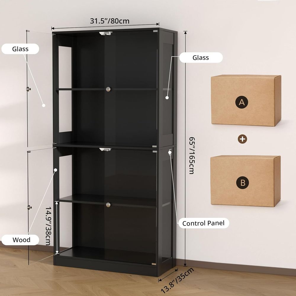 Lemari Pajangan Pintu Kaca 65, - Lighting & Home Decor Studio Photos ulasan dan harga