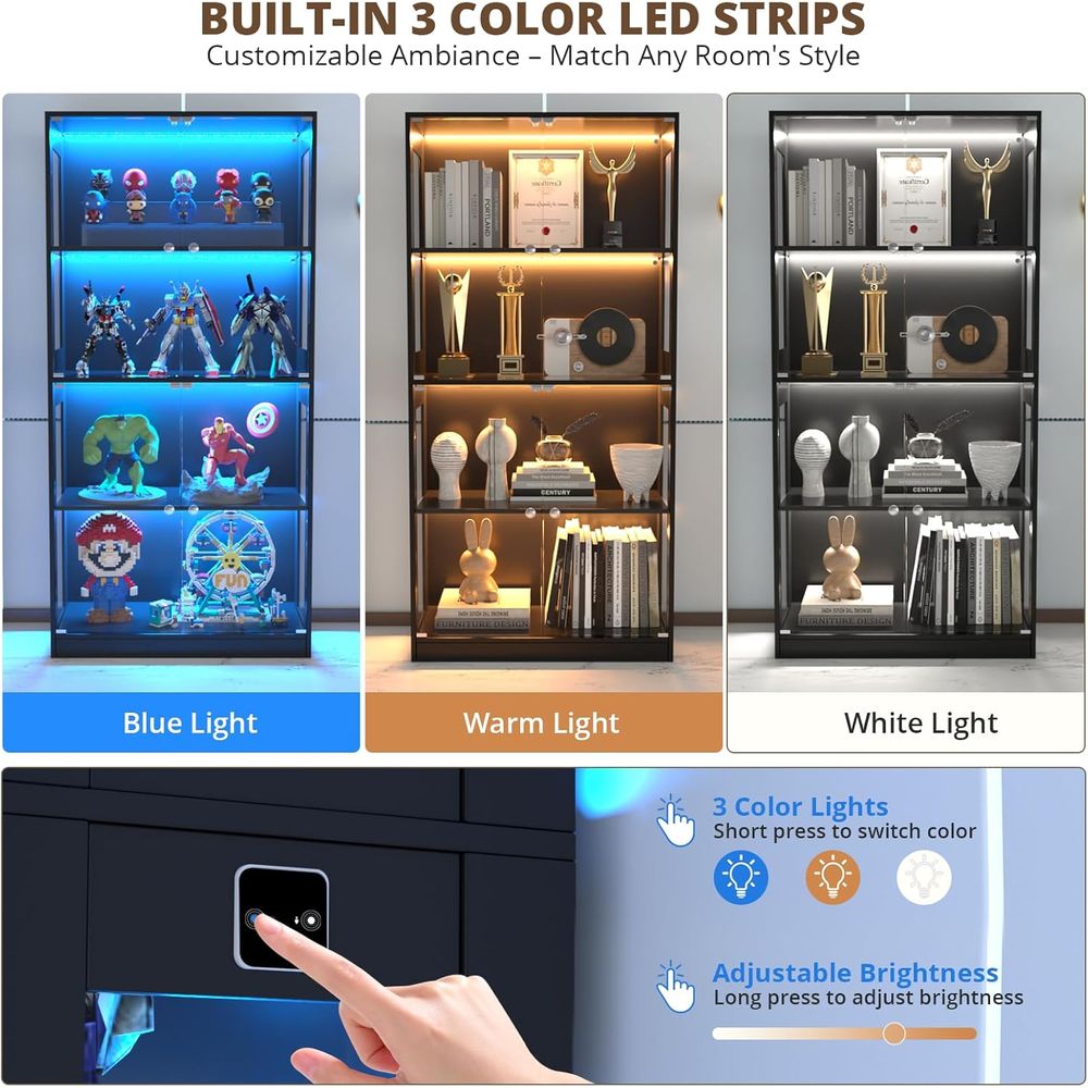 Lemari Pajangan Pintu Kaca 65, - Lighting & Home Decor Studio Photos ulasan dan harga