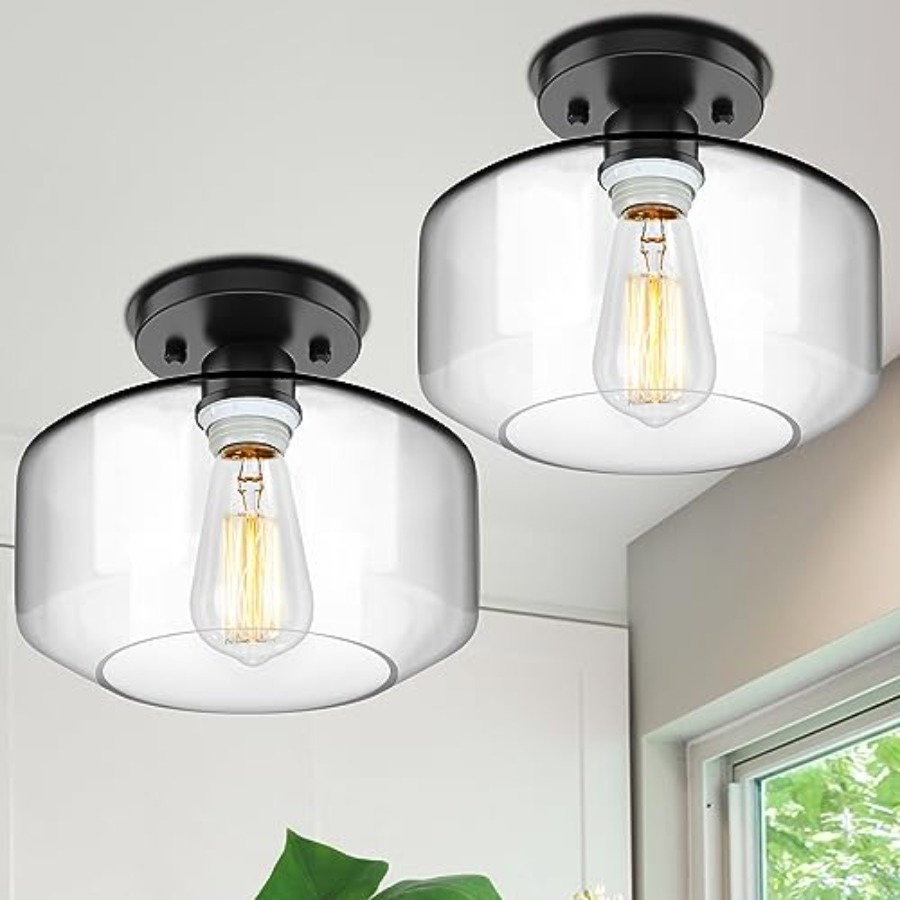 Lampu Plafon Semi Flush Mount  - Pendant Light Shade ulasan dan harga
