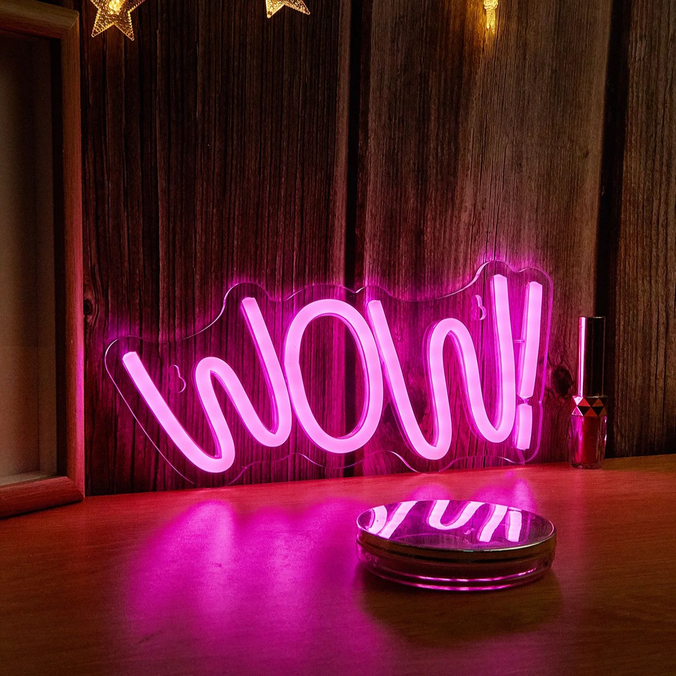 Chi-buy LED Neon WOW Lampu Neo - Lighting Decor Wow ulasan dan harga