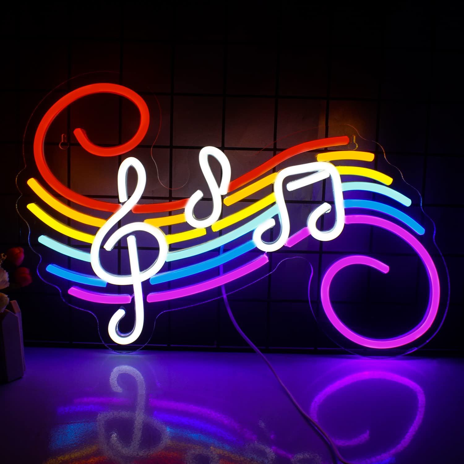 Lampu Neon Tanda Not Musik, Da - Lighting Decoration For Wedding ulasan dan harga