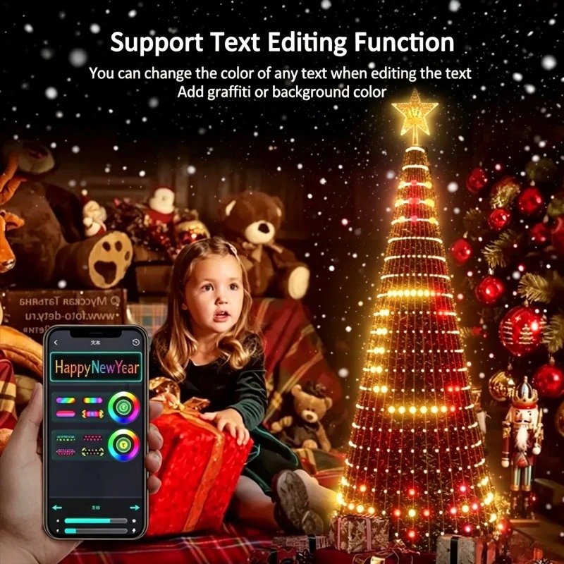 Lampu Puncak Pohon Natal RGB P - Lighting Tree Decor ulasan dan harga