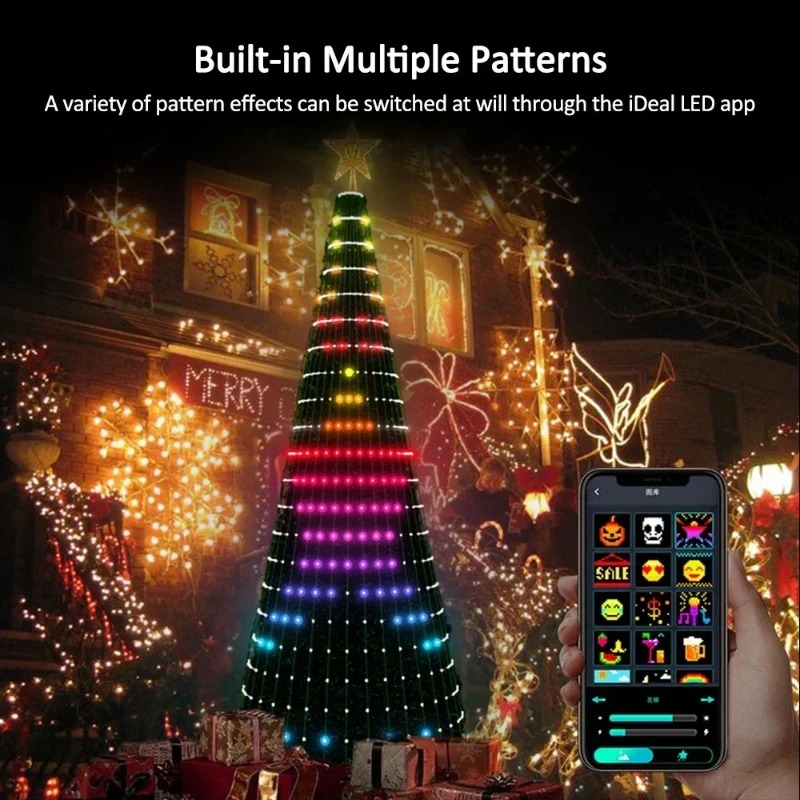 Lampu Puncak Pohon Natal RGB P - Lighting Tree Decor ulasan dan harga