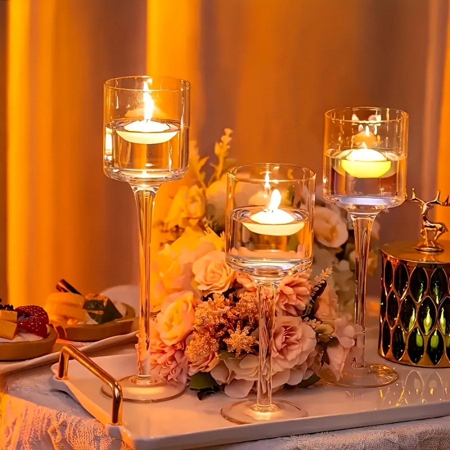 3PCS Set Tempat Lilin Kaca Tra - Candle Holder Set ulasan dan harga
