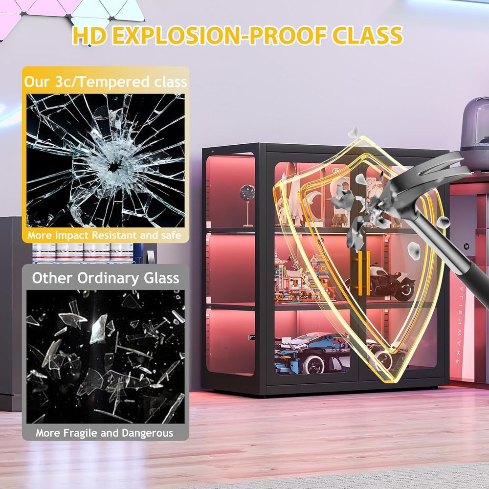 Lemari Pajang Kaca Tinggi 34 d - Lighting & Home Decor Studio Photos ulasan dan harga