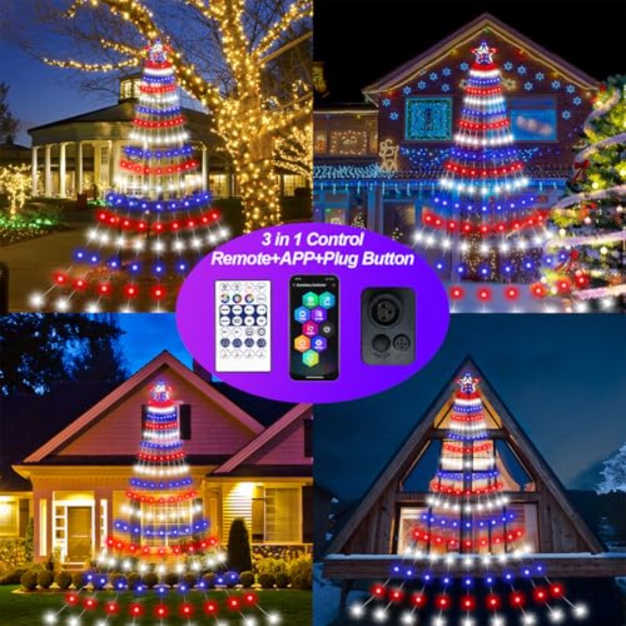 Lampu Dekorasi Smart 4th of Ju - Lighting Tree Decor ulasan dan harga