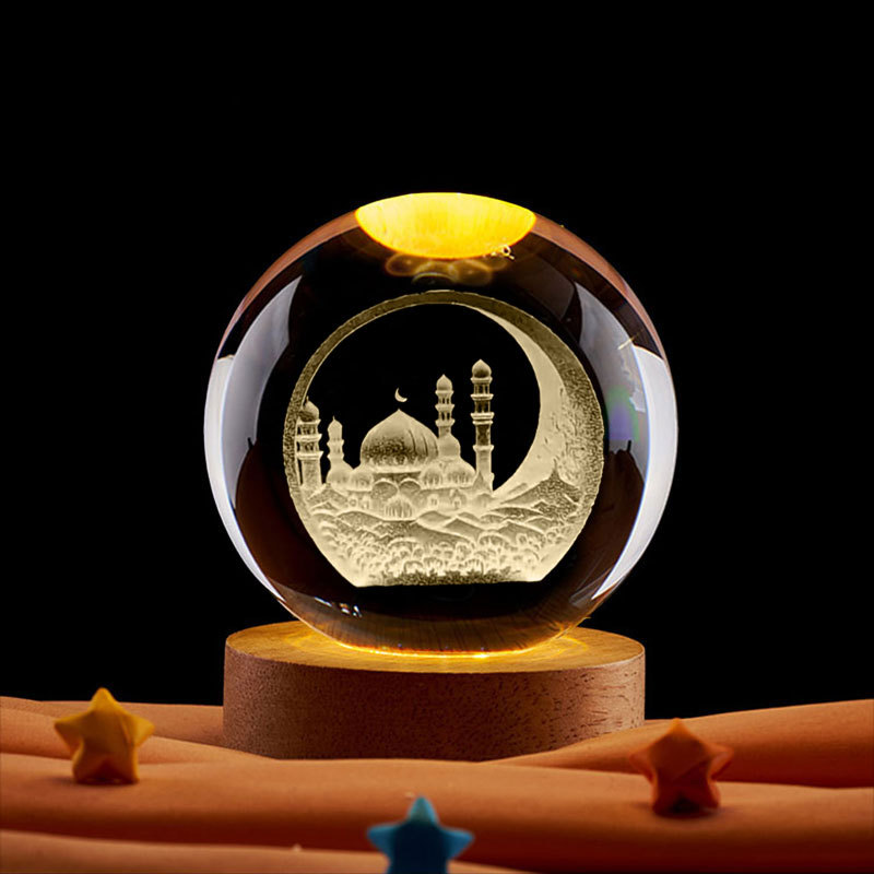 Dekorasi Ramadan Bola Kristal  - Led Moon Lamp ulasan dan harga