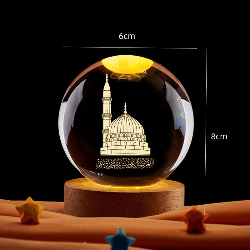 Dekorasi Ramadan Bola Kristal  - Led Moon Lamp ulasan dan harga