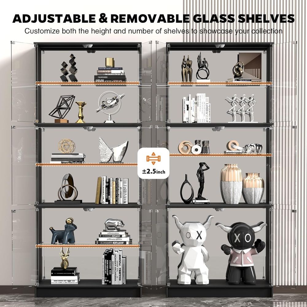 Lemari pajangan kaca 6 tingkat - Lighting & Home Decor Studio Photos ulasan dan harga