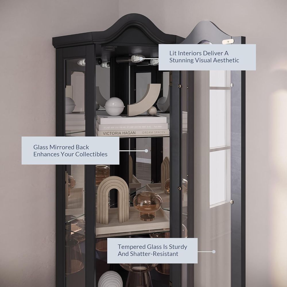 Lemari pajangan kaca 3 sisi be - Lighting & Home Decor Studio Photos ulasan dan harga