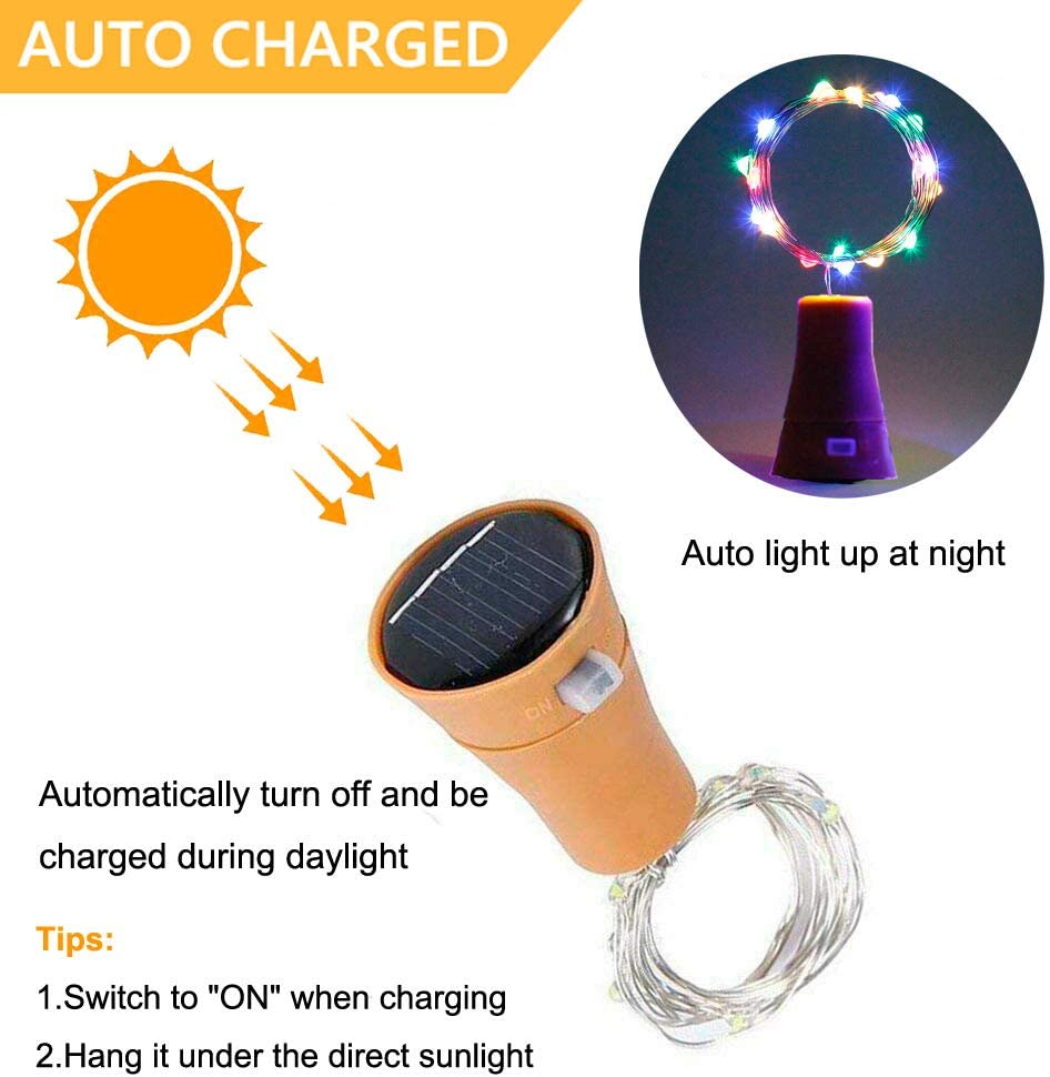 Lampu botol anggur Solar 10LED - Lighting Decoration For Wedding ulasan dan harga