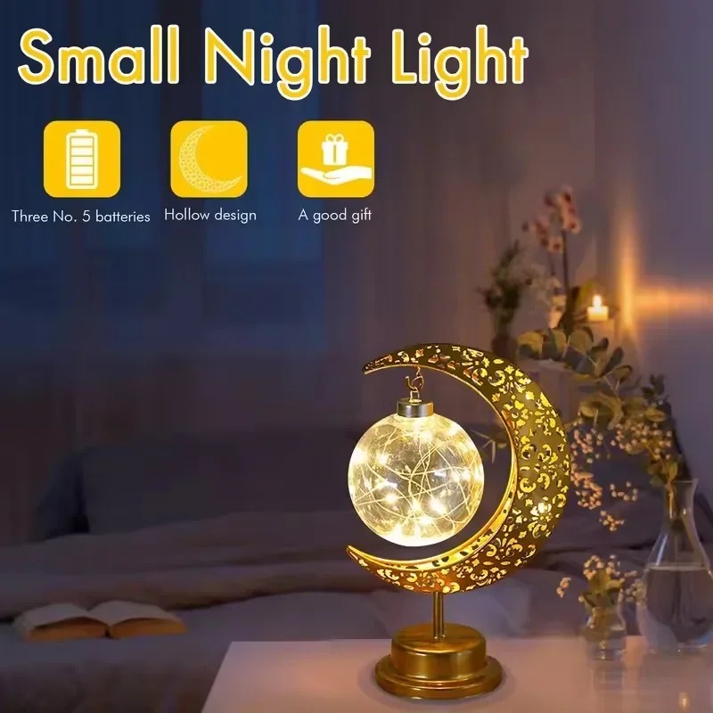 Lampu Malam LED Ramadan Berput - Led Moon Lamp ulasan dan harga