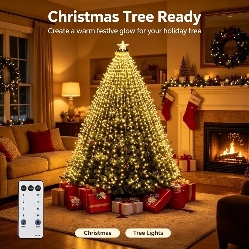 Lampu LED USB Tahan Air, 8 Mod - Lighting Tree Decor ulasan dan harga