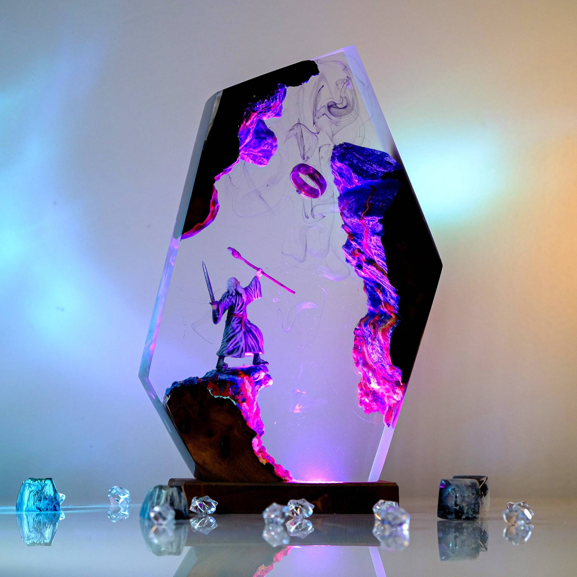 Lampu Resin Figur Adegan Film  - Lighting Decoration For Wedding ulasan dan harga