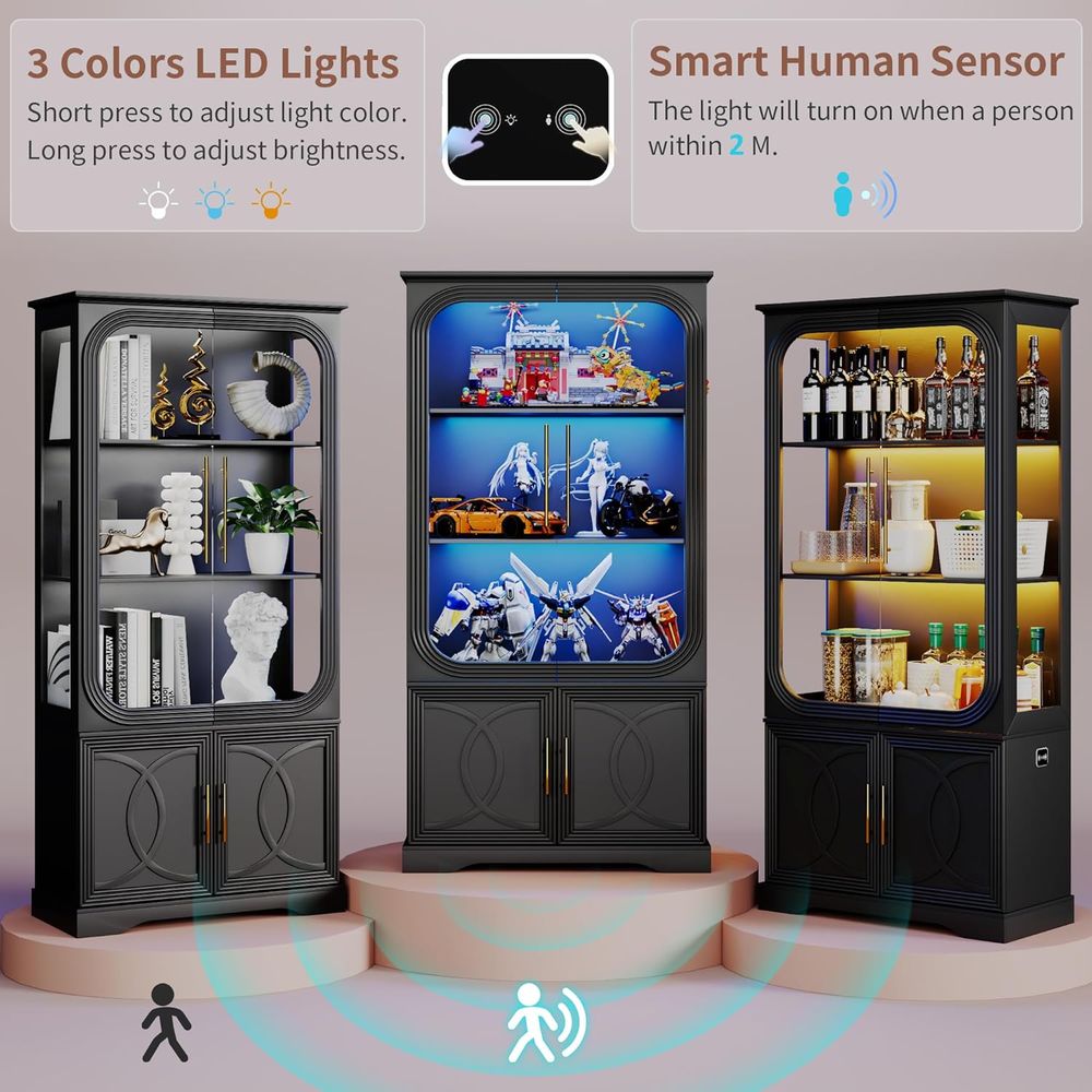 2 buah Lemari Pajangan Kayu de - Lighting & Home Decor Studio Photos ulasan dan harga