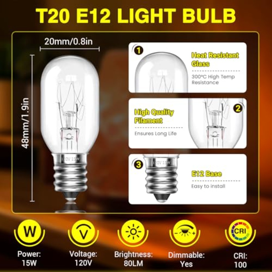 Bohlam Lampu Garam E12 T20 15W - Himalayan Salt Lamp ulasan dan harga