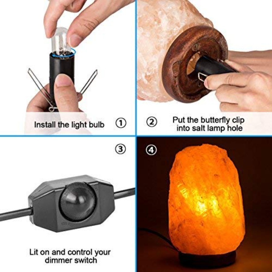Kabel Lampu Garam Himalaya den - Himalayan Salt Lamp ulasan dan harga