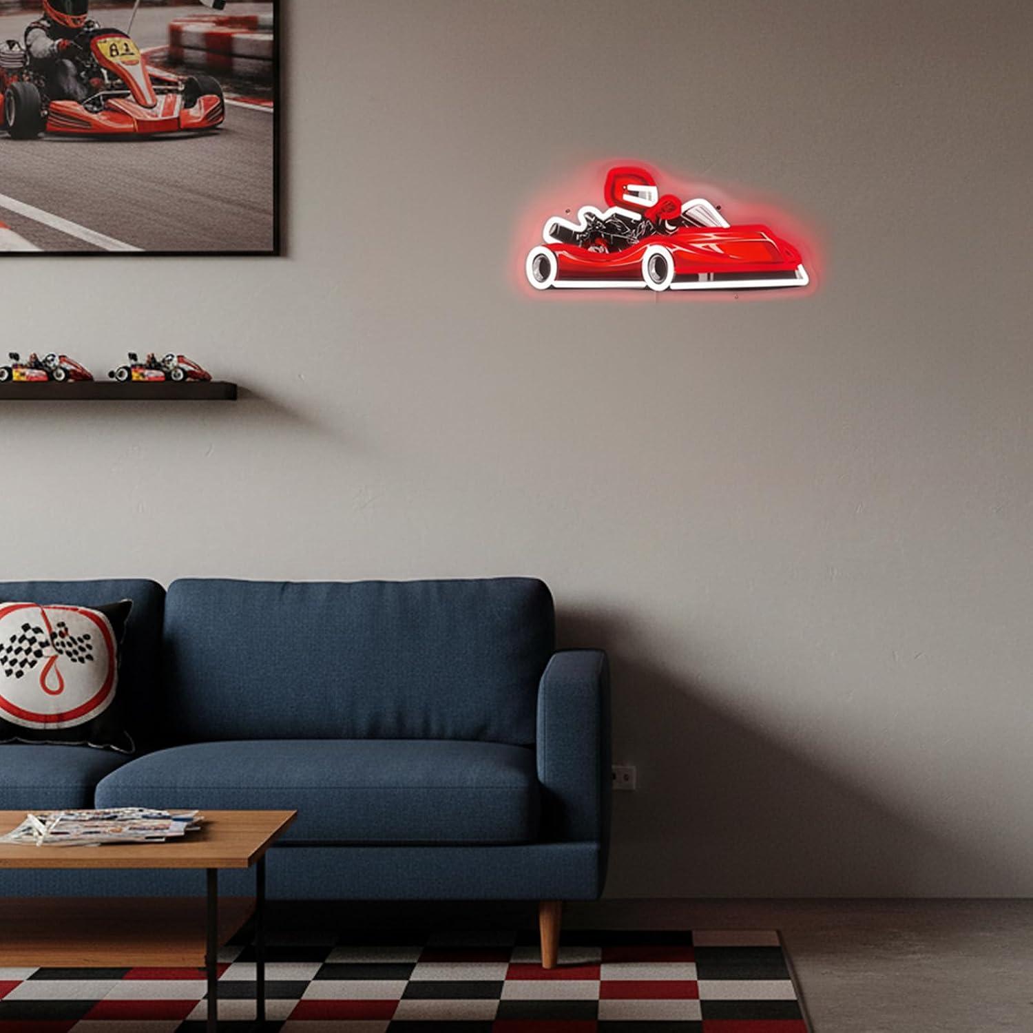 Lampu LED Neon Sign Go Kart Ra - Decor Kart Lighting ulasan dan harga