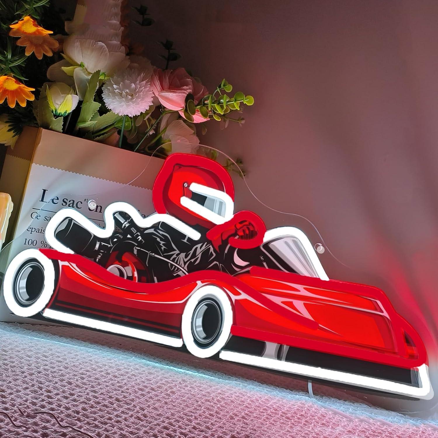 Lampu LED Neon Sign Go Kart Ra - Decor Kart Lighting ulasan dan harga