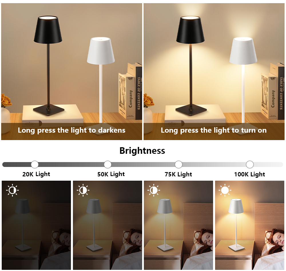 Lampu Meja LED Isi Ulang Nirka - Decor Lighting Lamps ulasan dan harga